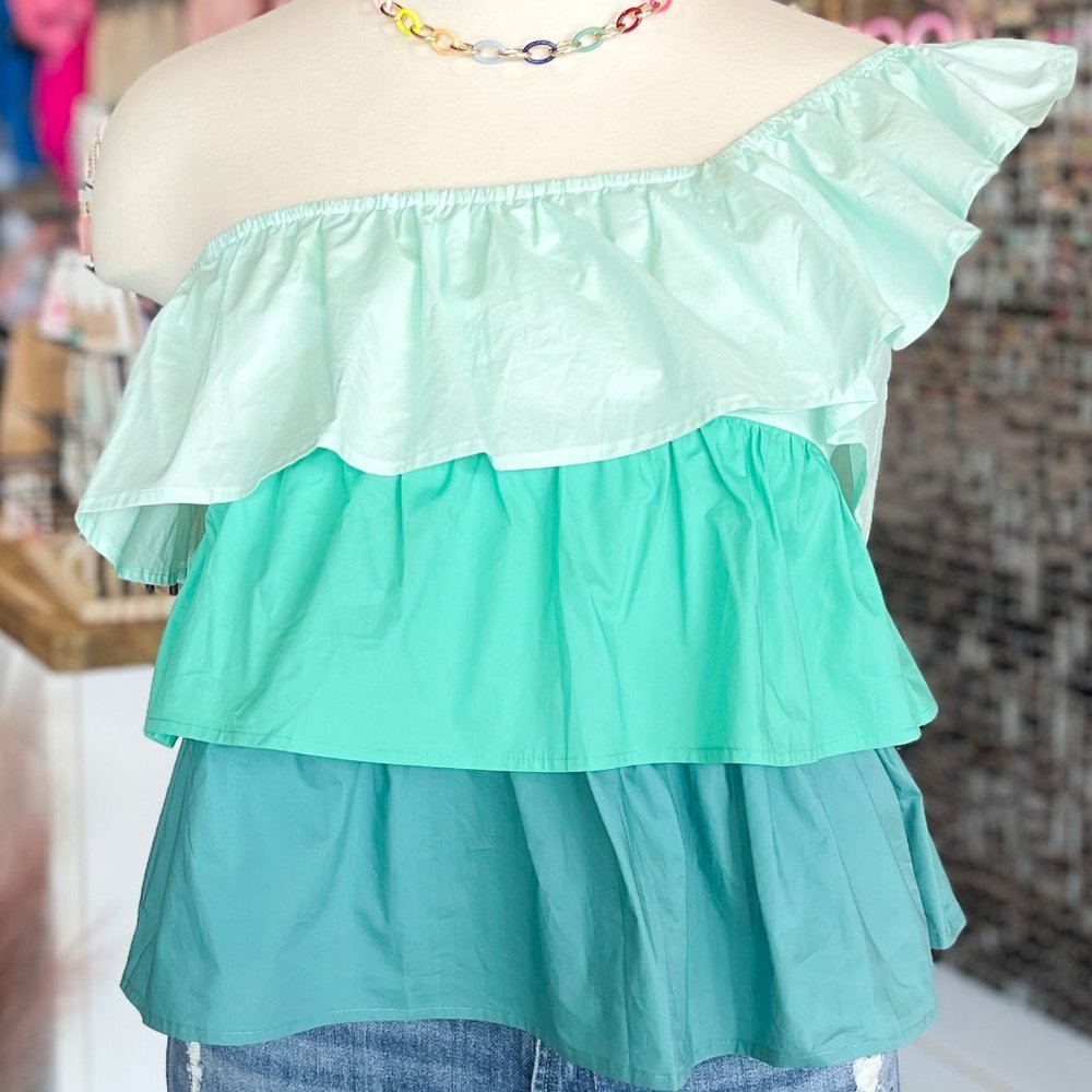 Oddi | One shoulder ruffle top